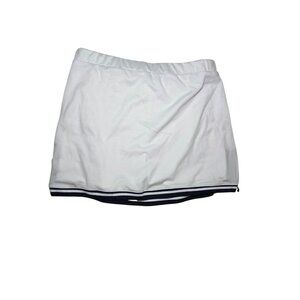 Nanette Lepore Play Tennis Golf Skorts White W Black Stripes Mini M/L NWT W31